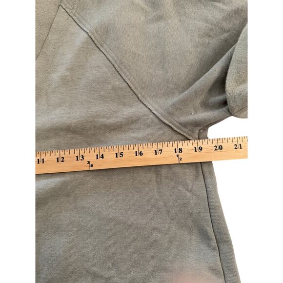 FREE PEOPLE MOVEMENT Women's Crop Sweatshirt Sage Green Sz S - Picture 4 of 7